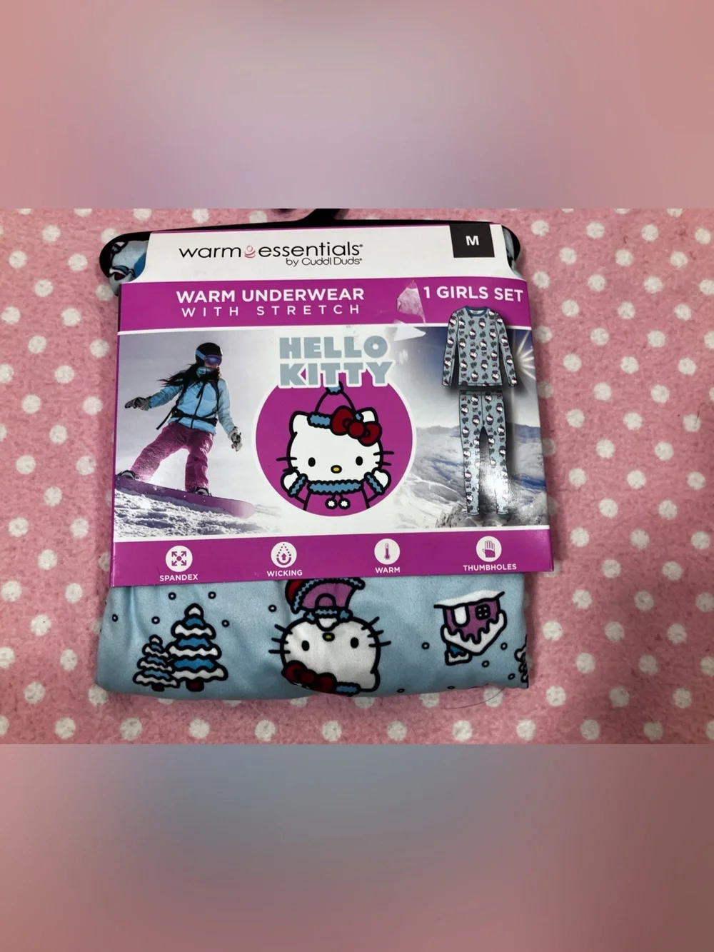 Hello Kitty Warm Underwear Girls M
